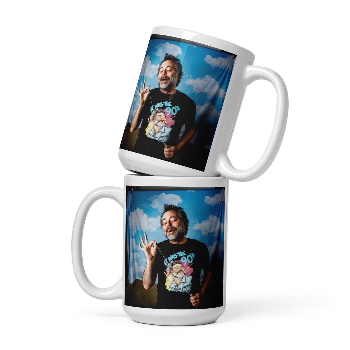 Kevin It Was The 90s White glossy mug